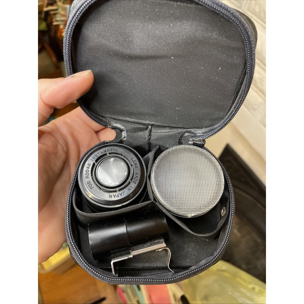 Vintage Lentar Lens Set | Tele & Wide Lens w Caps Finder | Kodak Insta